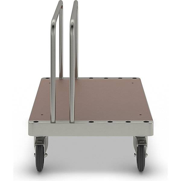 Kongamek Plattformwagen verzinkt 300mm hoch mit 2 Stahlbügeln und Ladefläche 1140x800mm aus MDF mi-3
