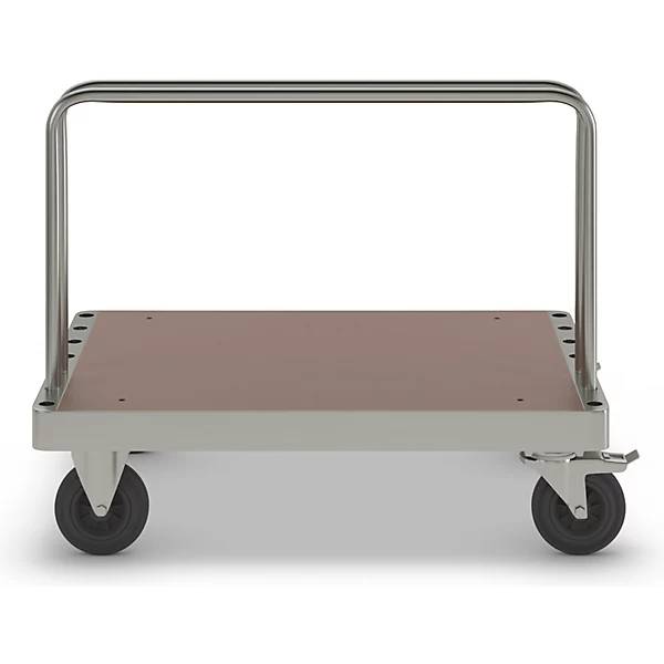 Kongamek Plattformwagen verzinkt 300mm hoch mit 2 Stahlbügeln und Ladefläche 1140x800mm aus MDF mi-4