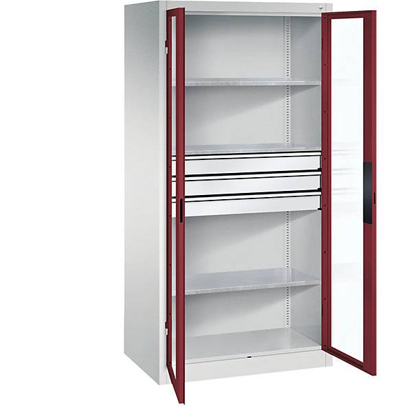 C+P Flügeltürenschrank Acurado, H1950xB930xT600mm, 7035/7035-0