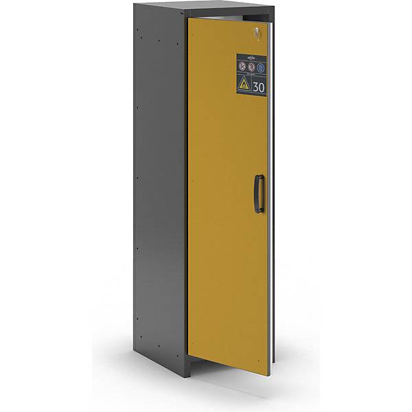 Gefahrstoffschrank, Sicherheitsschrank Typ 30 - ca. 2 x 0,6 x 0,6 m - Türanschlag links - 3 Fachböden - mit Lochblech --3