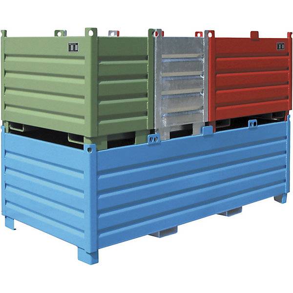 Sammelbehälter Volumen 10 m³ mausgrau. TAKKT Industrial & Packaging GmbH 61096349-1