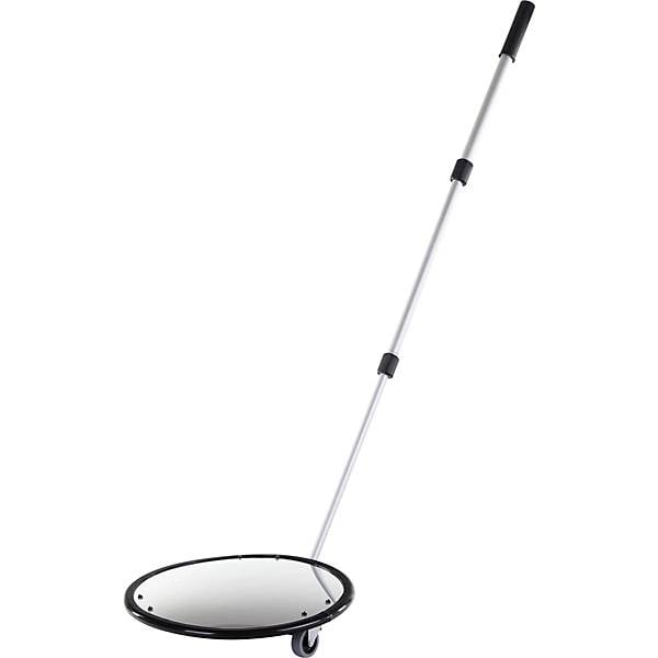 Inspektionsspiegel mit Teleskoparm rund mit Rollenfüßen Ø 350 mm mit Licht. Dancop International GmbH-3