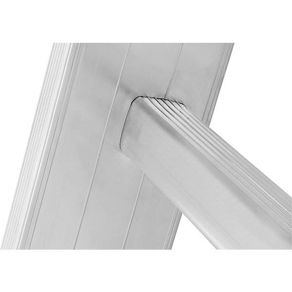 Alu-Mehrzweckleiter Industrieausführung 3 x 8 Sprossen max. Arbeitshöhe 635 m. Hymer Leichtmetallbau | GmbH &-2
