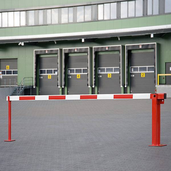 Wegesperre Schranke mit Gasdruckfeder Schrankenbaumlänge 3 m. Moravia Wiesbaden| Gesellschaft F.Verkehrszeichen-1