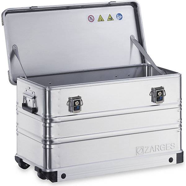 Zarges Kiste K 424 XC, Lagerbox, Alu Kiste - 99 Liter - 800 x 400 x 455 mm - Aluminiumkiste-3