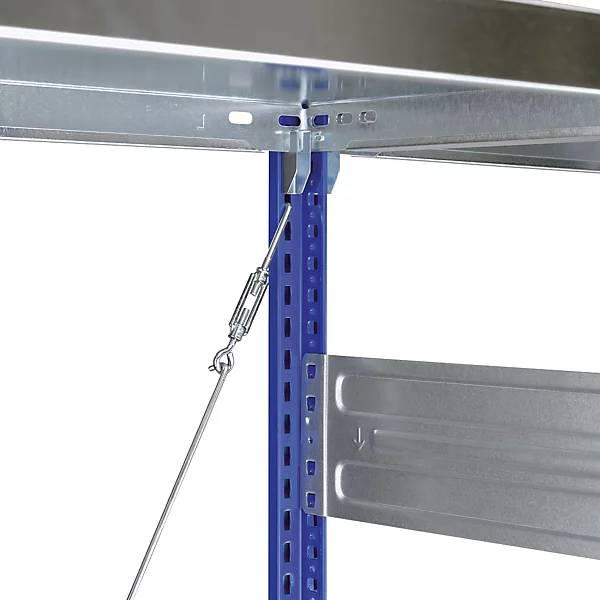Steckregal Bauart leicht einseitig HxBxT 825 x 1000 x 300 mm verzinkt Anbauregal. Jul. vom Hofe GmbH & CO.-4