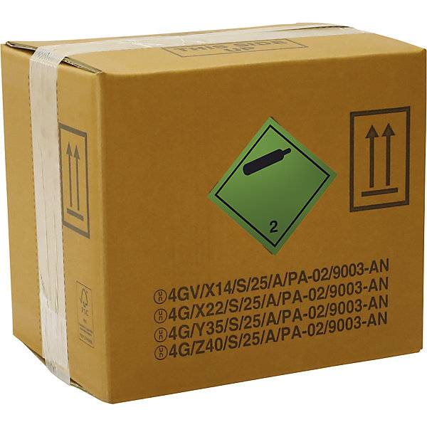 Gefahrgutkarton PREMIUM braun Innenmaße 390 x 390 x 430 mm Palette mit VE 80 Stk. TAKKT Industrial & Packaging-2