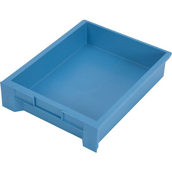 Material- und Schubladenschrank 4 Fachböden 13 Schubladen lichtgrau RAL 7035 / verkehrsrot RAL 3020. TAKKT-2