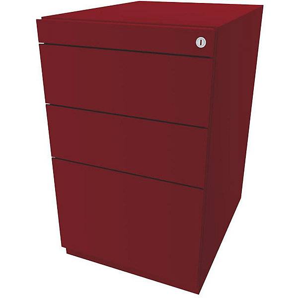 Standcontainer Note™ mit 2 Universalschubladen 1 Hängeregistratur ohne Top Tiefe 565 mm kardinalrot. BISLEY