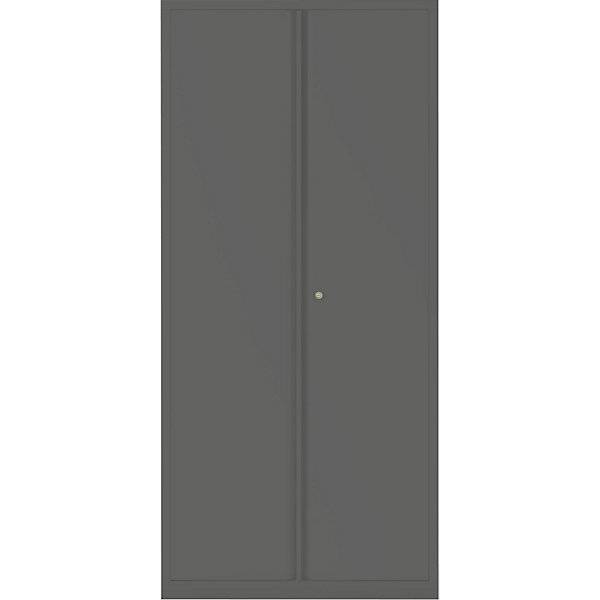 Flügeltürenschrank ESSENTIALS 4 Fachböden 5 Ordnerhöhen silber. Bisley GmbH 48613749-3