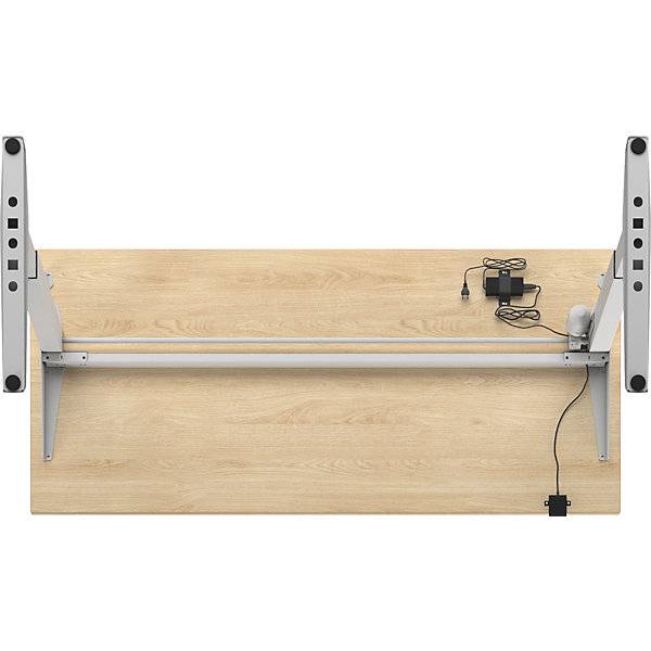 Schreibtisch Venla elektrisch höhenverstellbar gerade BxT 1800 x 800 mm Eiche/weiß. TAKKT Industrial &-3