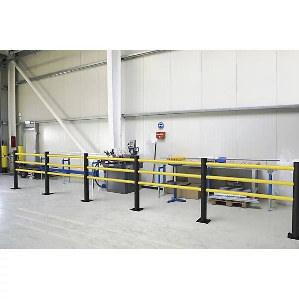 Sicherheitsgeländer aus flexiblem Kunststoff Kreuzpfosten. Dancop International GmbH 48976949-1