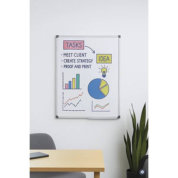 Whiteboard MAULstandard weiß kunststoffbeschichtet BxH 1500 x 1200 mm. Jakob Maul GmbH 56869249-1