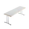 Klapptisch Doppel-T-Fuß-Gestell 1700 x 700 mm Gestell verchromt Platte lichtgrau. 747066 49 Klappbarer Tisch