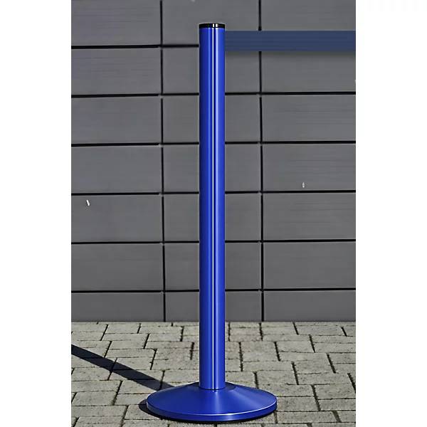 Gurtpfosten Beltrac EXTEND Aluminium Pfosten blau Gurt dunkelblau. VIA GUIDE GmbH 69225149-3