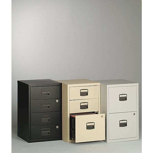 Mobiler Beistellschrank PFA 3 Universalschubladen verkehrsweiß. Bisley GmbH 48992449-3