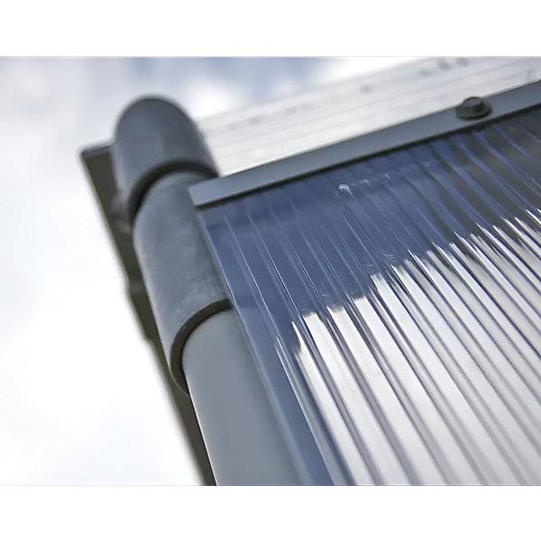 Fahrradüberdachung ECO Grundmodell mit Rück- und Seitenverkleidung Breite 2453 mm silber. SPL Deutschland GmbH-3