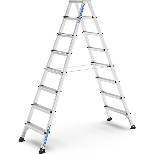 Profi-Stufenleiter eloxiert beidseitig begehbar 2 x 8 Stufen. Zarges GmbH 23562849