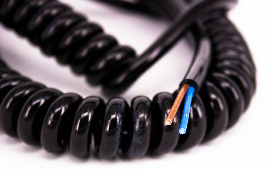 Spiralkabel 2x4mm² PUR 500mm/2000mm Schwarz-0