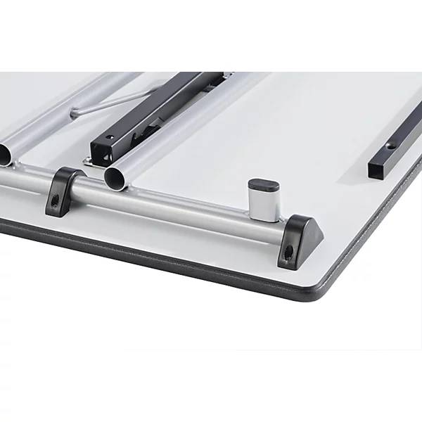 Klapptisch STANDARD Vierkant-Gestell mit Höhenausgleichsschrauben 1400 x 800 mm Gestell alufarben Platte-2