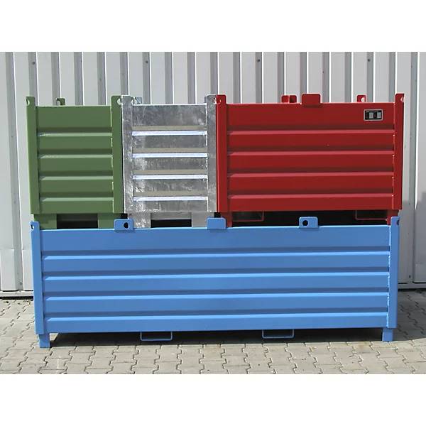 Sammelbehälter Volumen 10 m³ mausgrau. TAKKT Industrial & Packaging GmbH 61096349-2