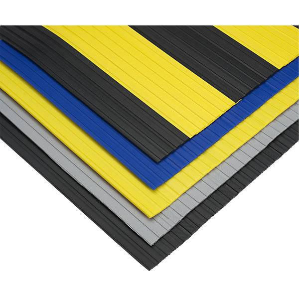 Weich-PVC-Läufer mit geschlossener Oberfläche pro lfd. m schwarz-gelb Breite 800 mm. EHA 48602949-2