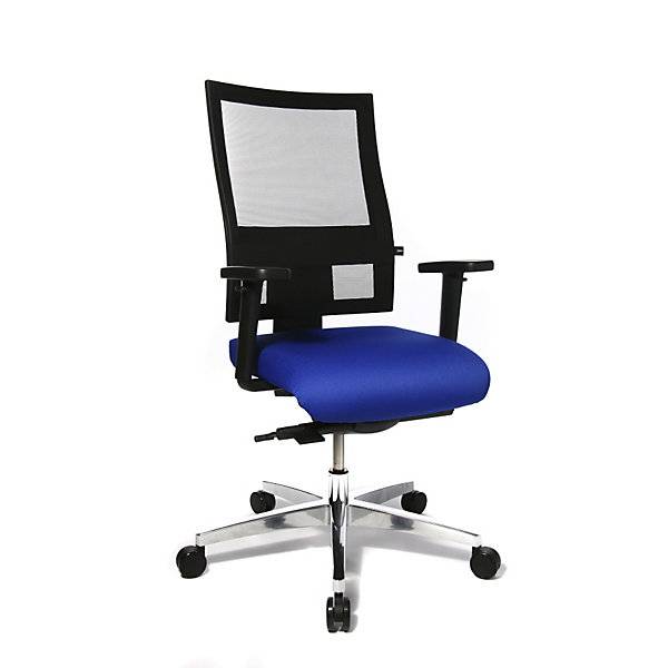 Bürostuhl PROFI NET 11 höhenverstellbare Armlehnen mit Softpad-Auflage blau. Topstar GmbH 97006049