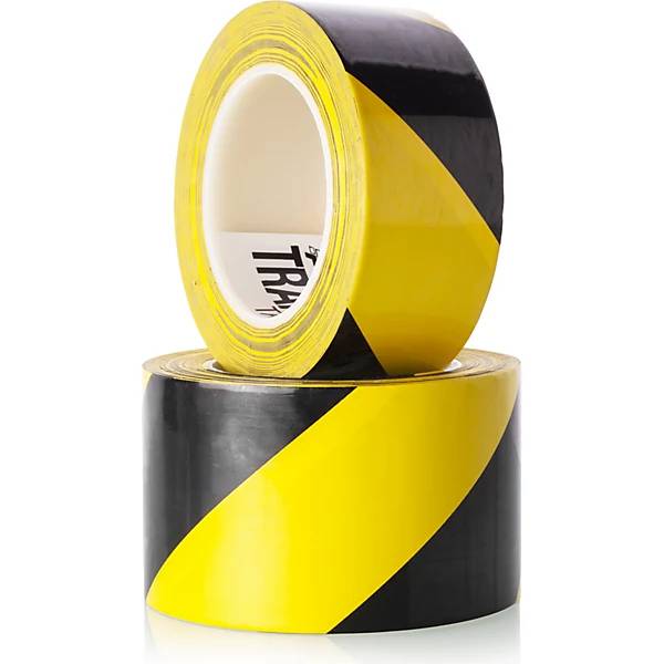 Bodenmarkierungsband extrastark Breite 50 mm Stärke 02 mm gelb/schwarz. Ampere Deutschland GmbH 56948449-3