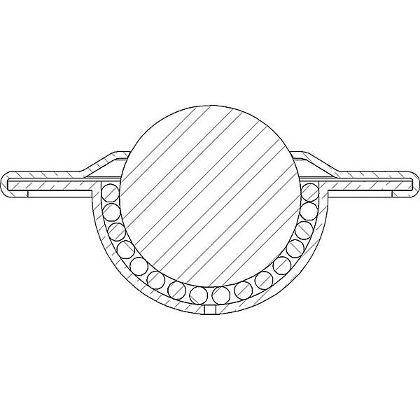 Kugelrolle versenkt Edelstahl Tragkugel-Ø 25 mm. Schulz Stanztechnik GmbH 47620449-2