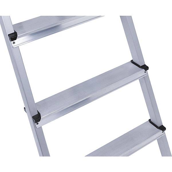 Profi-Stufenleiter eloxiert beidseitig begehbar 2 x 3 Stufen. Zarges GmbH 23576849-2