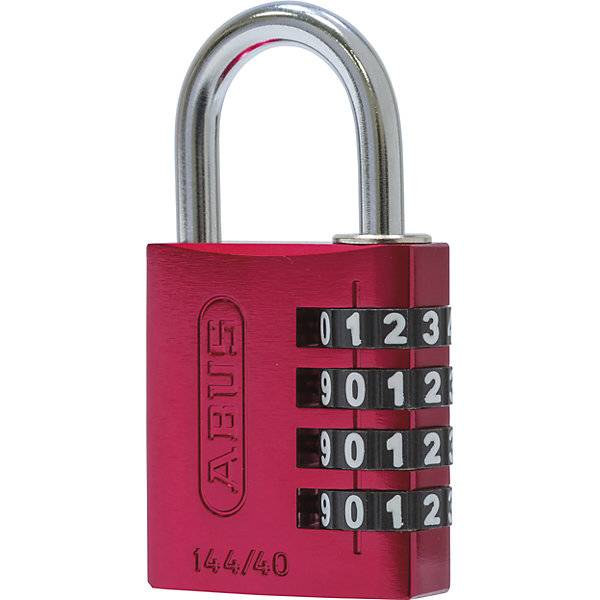 Zahlenschloss Aluminium mit verstellbaren Code 144/40 VE 6 Stk rot. ABUS | August Bremicker Söhne Bremicker-0