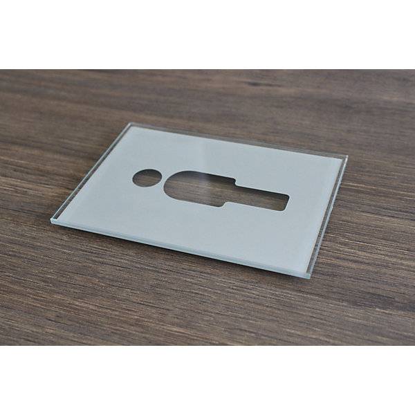 Türschild Piktogramm WC HxB 148 x 105 mm selbstklebend Herren. Moedel GmbH | Schilderfabrikation 68639949-0