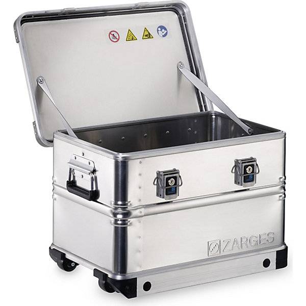 Zarges Kiste K 424 XC, Lagerbox, Alu Kiste - 60 Liter - 600 x 400 x 385 mm - Aluminiumkiste-3