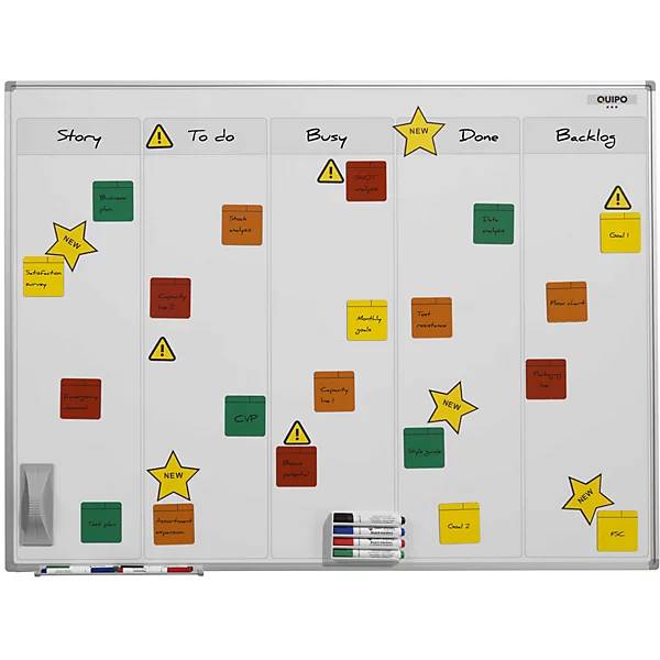 Haftnotizen magnetisch LxB 100 x 100 mm VE 10 Stk hellblau. Smit Visual Supplies BV 56856949-4