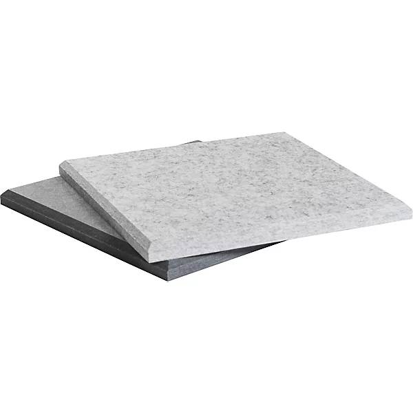Akustik-Wandfliese HxB 300 x 300 mm je 6 x hellgrau dunkelgrau VE 12 Stk. TAKKT Industrial & Packaging GmbH-3