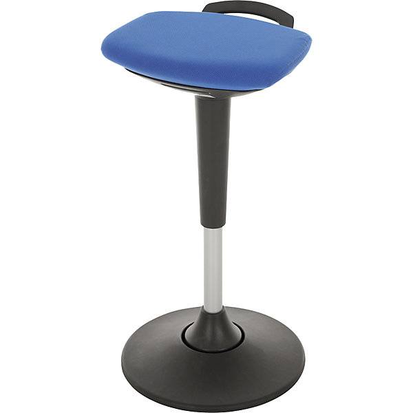 Multibewegliche Stehhilfe höhenverstellbar 600 - 840 mm Bezug royalblau. Lotz Lagertechnik GmbH 54790649-0