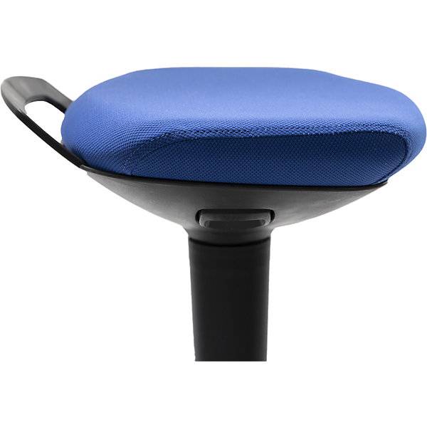 Multibewegliche Stehhilfe höhenverstellbar 600 - 840 mm Bezug royalblau. Lotz Lagertechnik GmbH 54790649-1