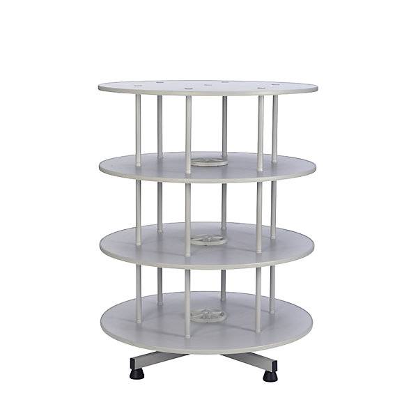Ordner-Drehsäule Ø 800 mm 3 Etagen hellgrau. TAKKT Industrial & Packaging GmbH 11380249-0