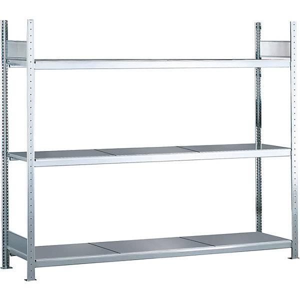 Weitspannregal gesteckt HxBxT 2000 x 2500 x 500 mm Stahlböden Grundregal. Gebr. Schulte GmbH & CO. KG-0