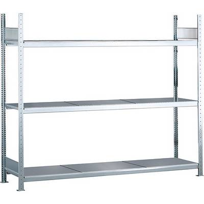 Weitspannregal gesteckt HxBxT 2000 x 2500 x 500 mm Stahlböden Grundregal. Gebr. Schulte GmbH & CO. KG-0
