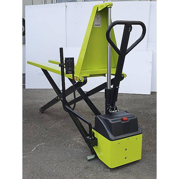 Scherengabelhubwagen elektrohydraulisch mit Niveauregulierung Tragfähigkeit 1000 kg Gabellänge 2000 mm. PRAMAC-0