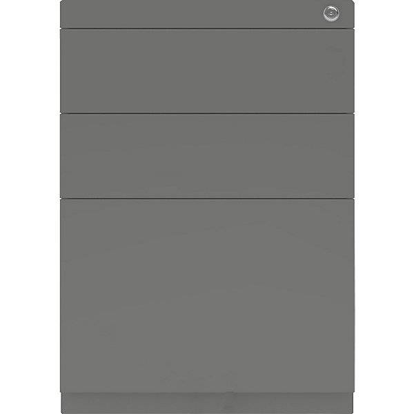 Standcontainer Note™ mit 2 Universalschubladen 1 Hängeregistratur ohne Top Tiefe 775 mm anthrazitgrau. Bisley-1