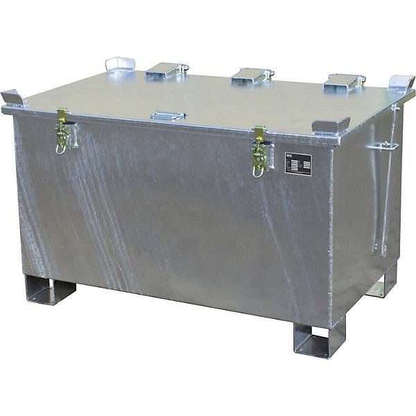 Akku-Lagerbehälter für Lithium-Ionen-Batterien/-Akkus Volumen 220 l LxBxH 800 x 1200 x 750 mm ab 2 Stk. TAKKT-1