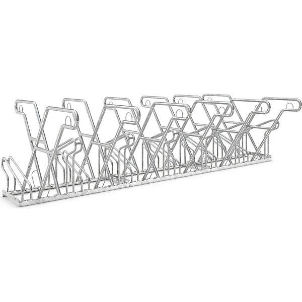 Anlehnparker Modell 2600 XBF zweiseitig 2 x 6 Einstellplätze. WSM Walter Solbach | Metallbau GmbH 11341549-0