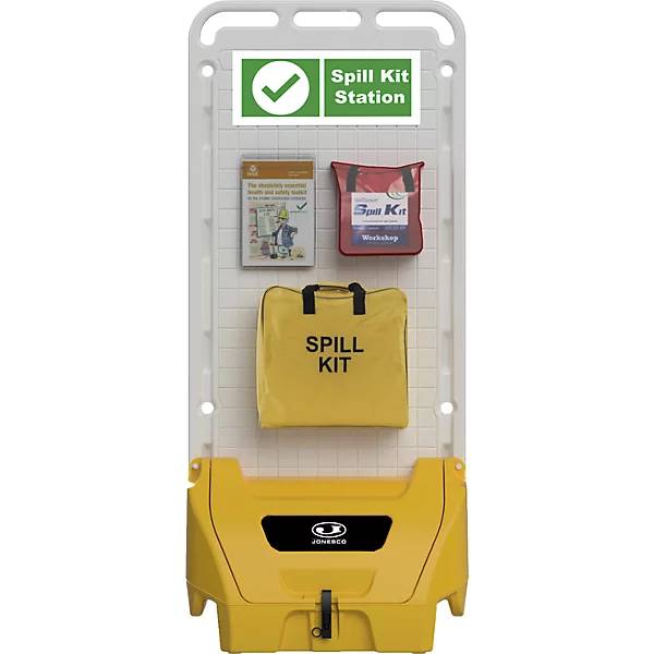 Mobile Service-Station SAFETY POINT mit abschließbarem Deckel Dichtung für Sicherheits-/Schutzprodukte gelb.-0
