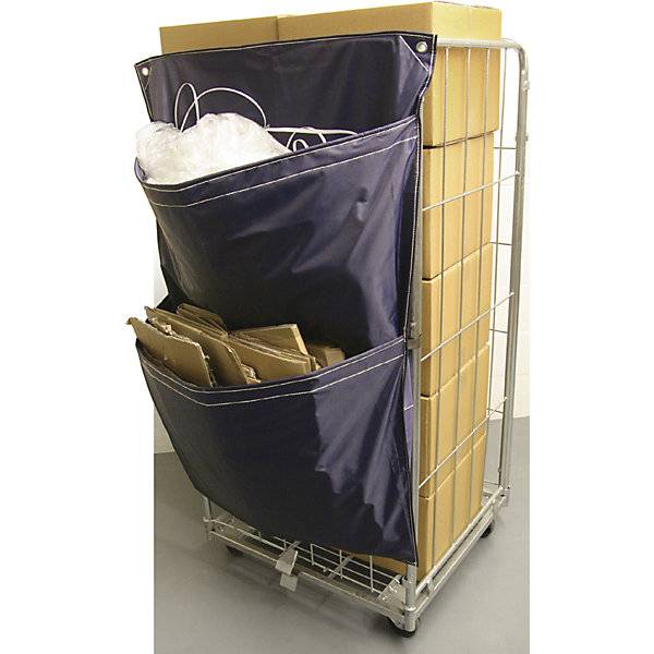 Racksack® für Rollbehälter mit 2 Taschen blau. TAKKT Industrial & Packaging GmbH 64954649-3