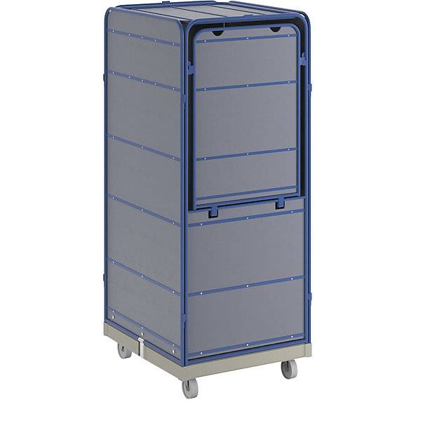 Rollbehälter SAFE Logistikbox HxBxT 1785 x 720 x 810 mm Rollplatte grau. ESB Engineering System Bau GmbH-0