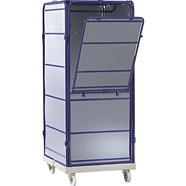 Rollbehälter SAFE Logistikbox HxBxT 1785 x 720 x 810 mm Rollplatte grau. ESB Engineering System Bau GmbH-1