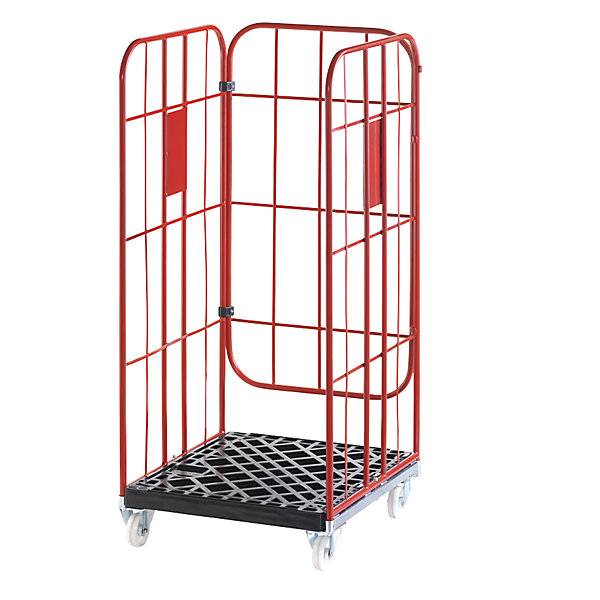 Rollbehälter V nestbar 3-seitig feuerrot RAL 3000. Pilsl Transportgeräte GmbH 48348049-1