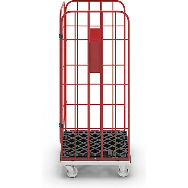Rollbehälter V nestbar 3-seitig feuerrot RAL 3000. Pilsl Transportgeräte GmbH 48348049-3
